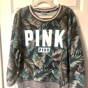 RARE Collector's Piece: VS PINK Limited Edition Tropical Palm Oversized Top L